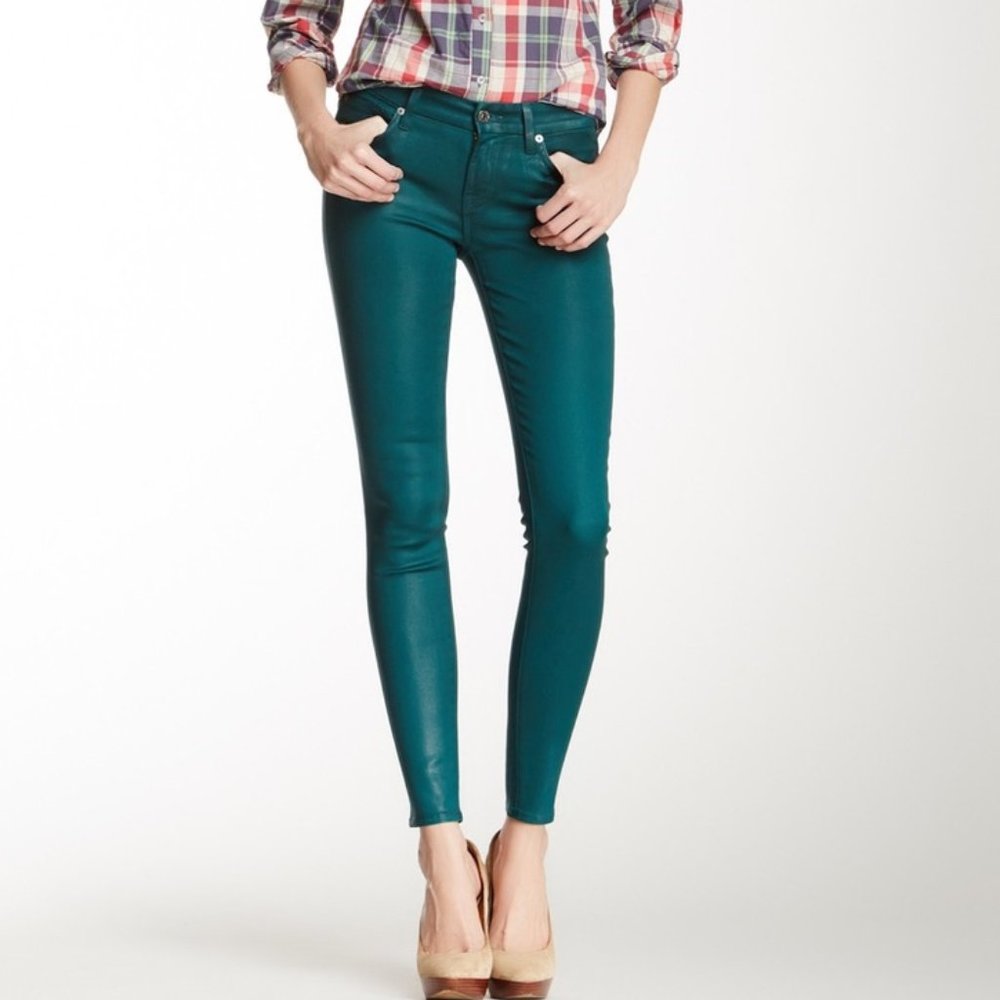 7 For All Mankind The Skinny Coated Jeans